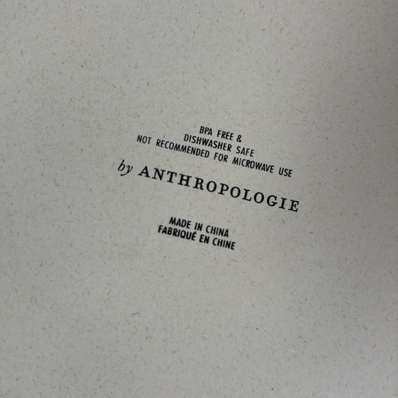 Anthropologie artistic print bamboo Melamine dinner Plates set of 4 / 9 inch - Picture 5 of 8